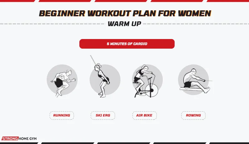 Beginner workout plan for women - warm up