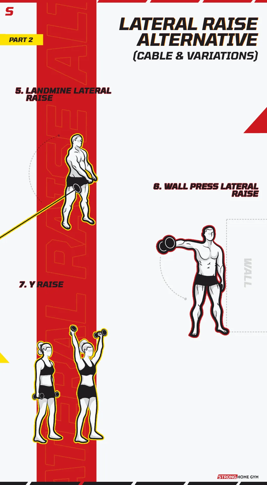 Lateral Raise Alternative  (Cable and Variations) - Infographic part 2