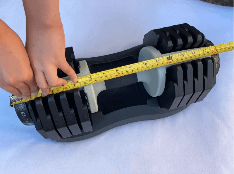 Size of the Ativafit dumbbell