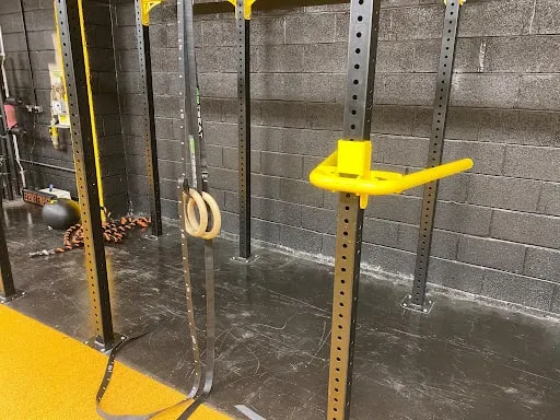 Strong Home Gym dip bars and gymnastics rings