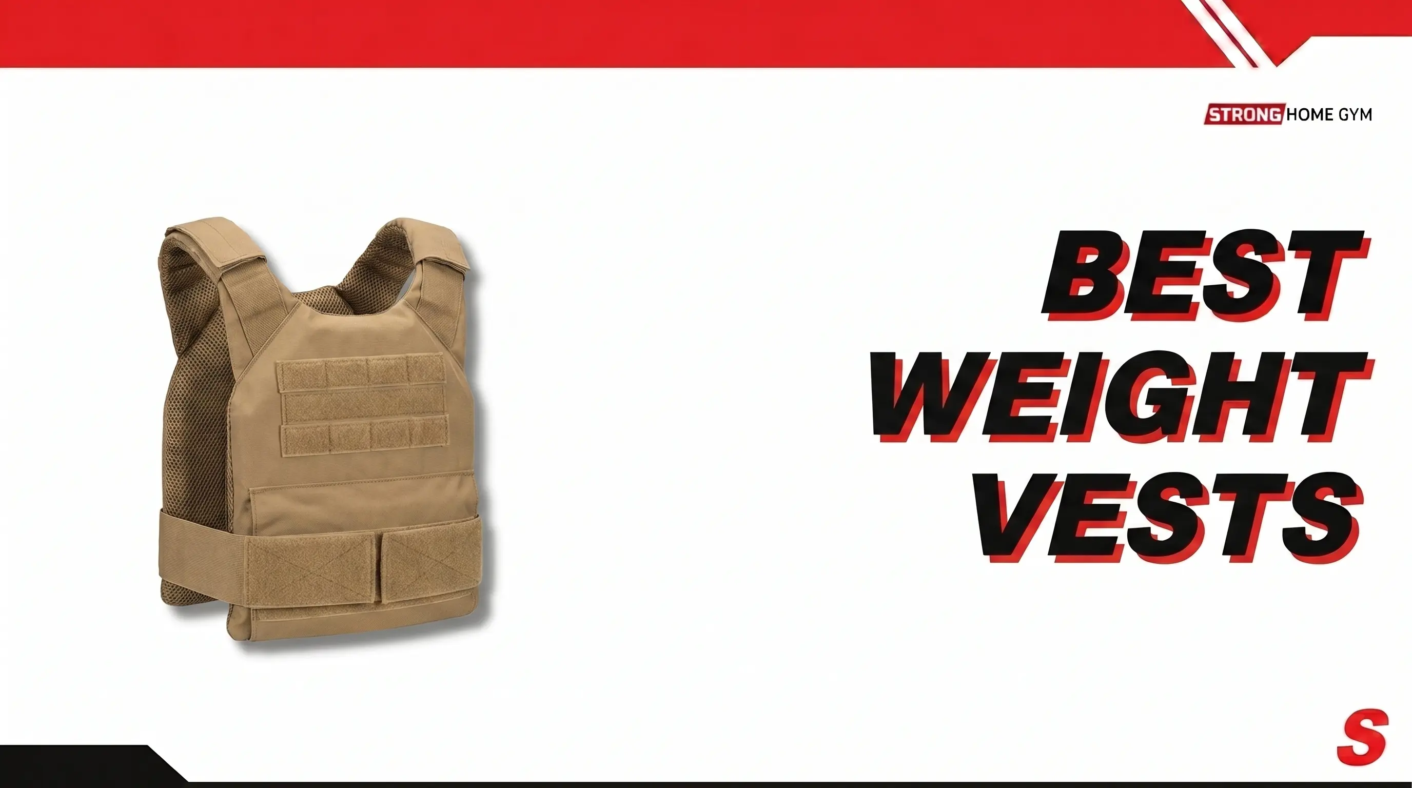 Weight vests lined up for Strong Home Gym's best weight vest guide