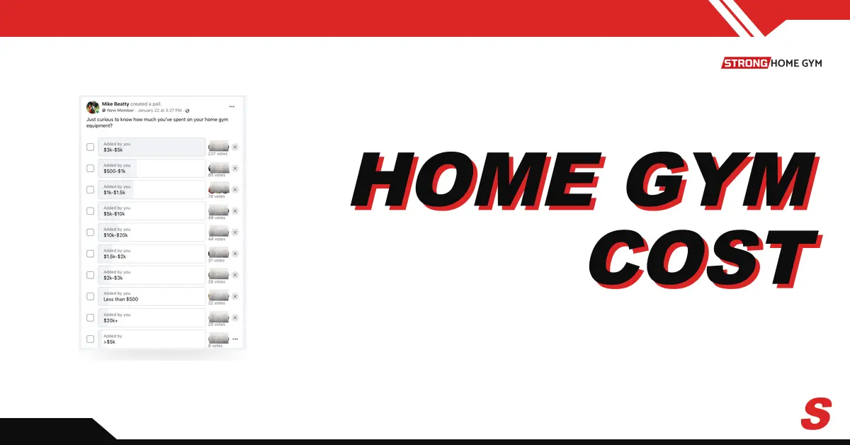 The Average Home Gym Costs $3,141 [Survey & Real Examples]