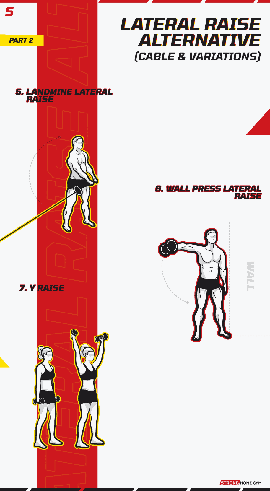 Lateral Raise Alternative  (Cable and Variations) - Infographic part 2