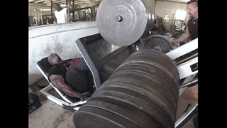 Ronnie Coleman breaking the record on most weight lifted on a leg press