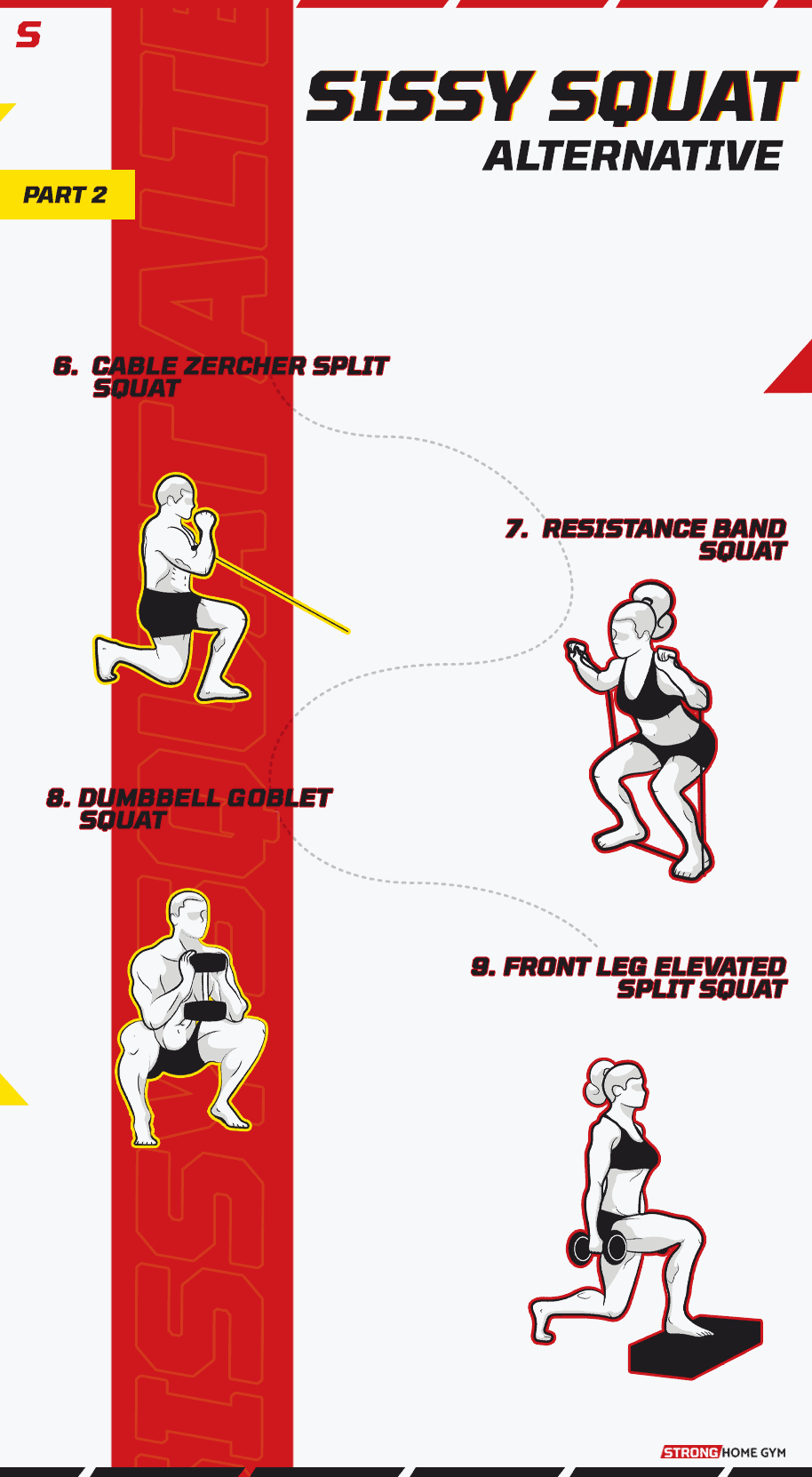 Sissy squat alternative infographic part 1